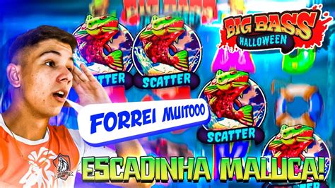 FIZ ESCADINHA MALUCA NO BIG BASS HALLOWEEN E FORREI DEMAIS YouTube