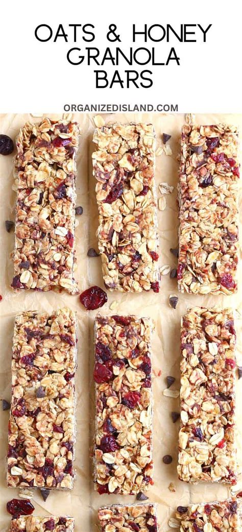 These Easy Homemade Granola Bars Are Oats And Honey Bars That Are Made