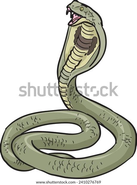 King Cobra Snake Wild Animal Vector Stock Vector (Royalty Free ...