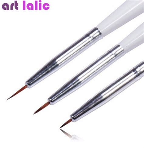 3 Stck Nail Art Design Stift Dünner Stift Spitze Polieren Zeichnen