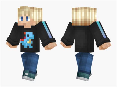 Minecraft Neon Blue Skin Hd Png Download Kindpng