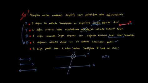 Doğrular Ve Açılar Konu Anlatımı Videolu Örnek Soru Çözümü Kunduz