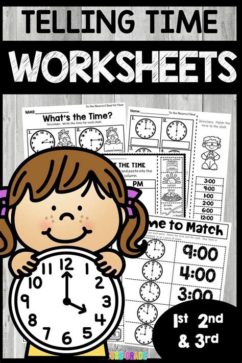 Telling Time Worksheets To The Hour And Half Hour Quarter Hour 5