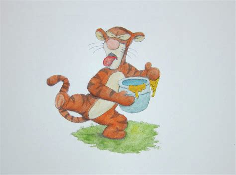 Tigger And The Honey Pot Yuck Painting By Steven Powers Smp Fine Art