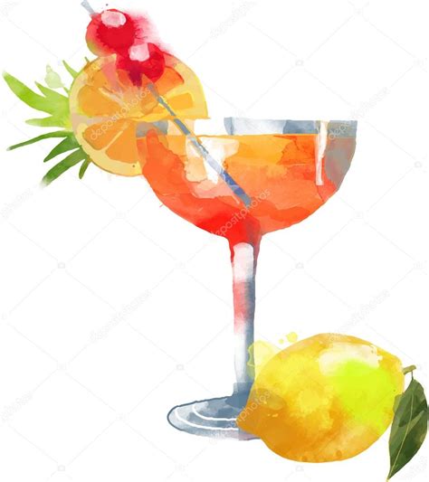 Cocktail Sex On The Beach Stock Vector TatianaDavidova 63655331