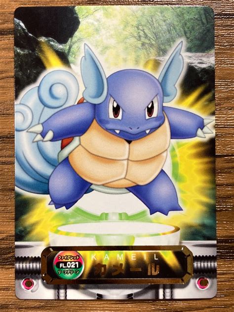 Pokemon Advanced Generation Zukan Card Wartortle Bandai Pocket Monsters