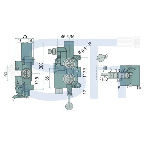 Schmid Hydraulik GmbH Holzspaltersteuerventil 80 L Min Mit