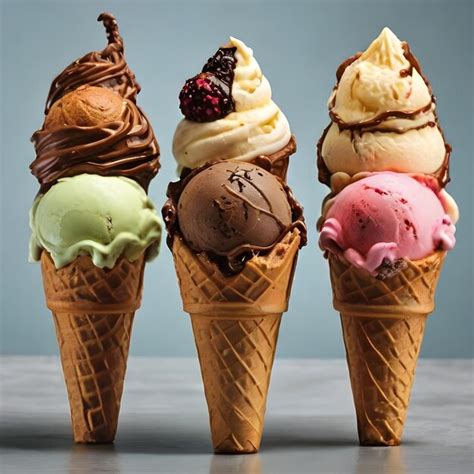 Premium Photo Free Photo Of Different Flavours Ice Cream