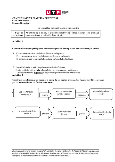 S12 S1 La Causalidad Como Estrategia Discursiva 2023 Marzo