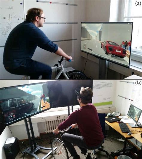 First bicycle simulator tests with test subjects experiencing the ...