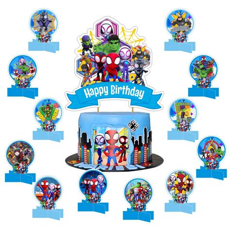 Buy 19pcs Spidey And His Amazing Friends Birthday Decorations With 1pcs