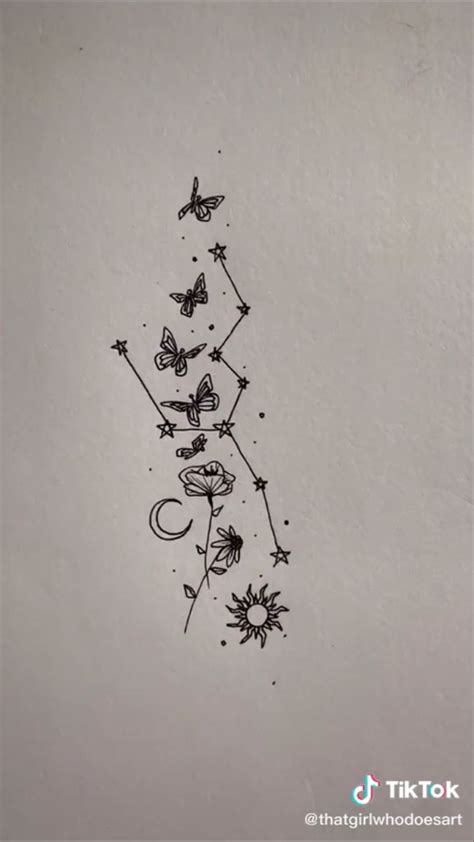 taurus constellation tattoo | Tattoo ideen klein, Sternzeichen tattoos ...