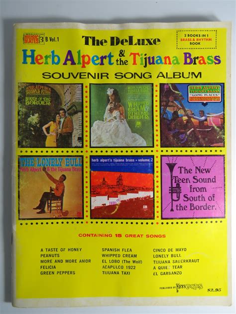 The Deluxe Herb Alpert The Tijuana Brass Souvenir Song Album Brass