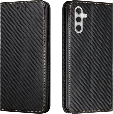 Luxe Bookcover Hoes Etui Geschikt Voor Samsung Galaxy A Zwart