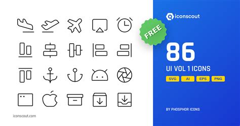 Free UI Vol 1 Icon Pack - 86 Free Download Sign & Symbols Icons | IconScout