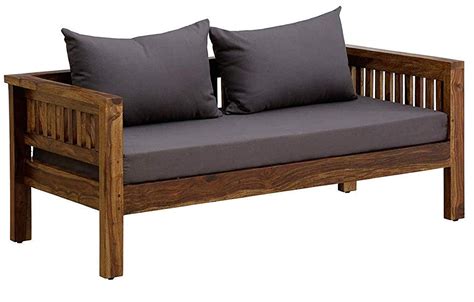 WUDNITURE Sheesham Wooden 2 Seater Sofa Sets For Home For Living Room