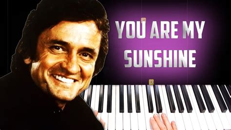 Johnny Cash You Are My Sunshine Easy Piano Tutorial YouTube