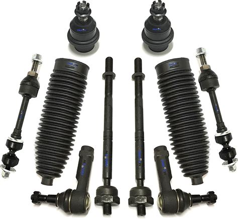 Amazon PartsW 10 Pc Front Suspension Kit Inner Outer Tie Rod