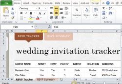 How To Easily Create Wedding Invite List in Excel