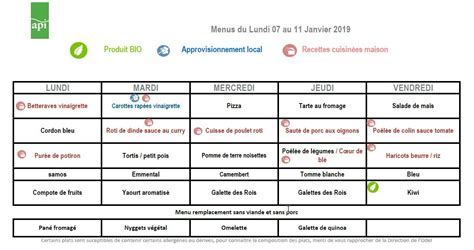 Cantine Scolaire Menu Du 7 Au 11 Janvier Pignans