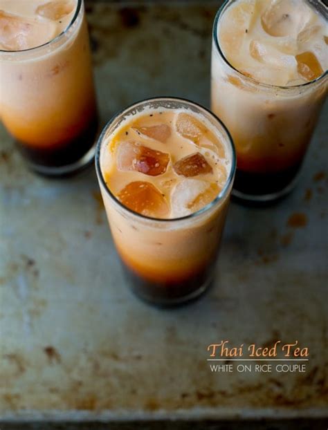 Easy Thai Tea Recipe Homemade Thai Iced Tea Recipe White On Rice