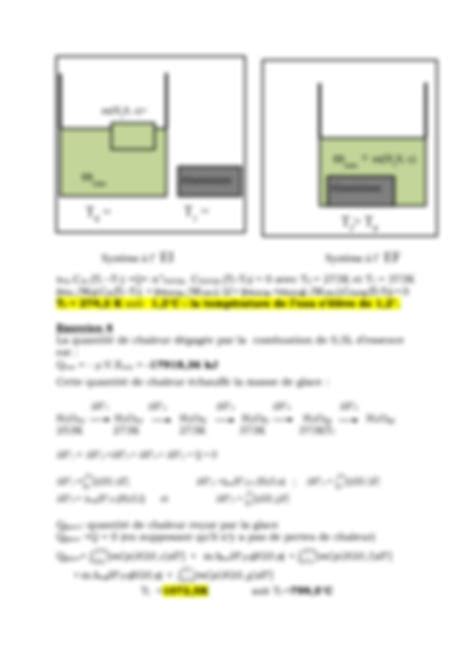 SOLUTION Thermodynamique Chimique Exercices Corrig 01 Studypool