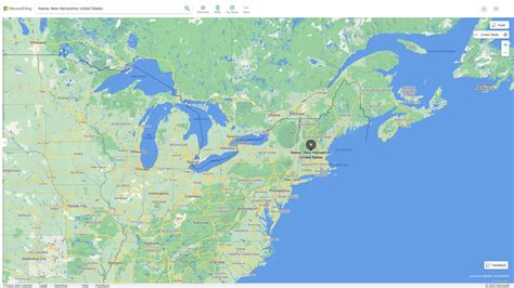 Keene, New Hampshire Map