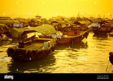 The Aberdeen Harbour Of The Fishing Village On The Ap Lei Chau Island