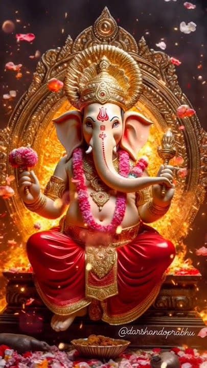 Ganpati Bappa Morya Mangal Murti Moriya 🙏🙏🙏🙏🚩🚩🚩🚩new Video Status ️ ️ ️