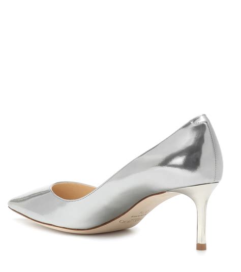 Jimmy Choo Romy Metallic Leather Pumps Lyst