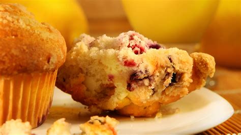 Muffins aux canneberges et à lorange