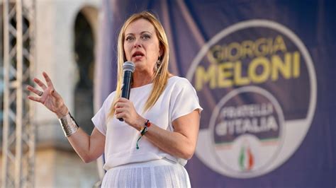 Giorgia Meloni The Far Right Party Leader Set To Be Italy S First