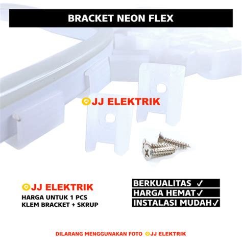 Jual Klem Bracket Neon Flex Led V V Lampu Selang Flexible V