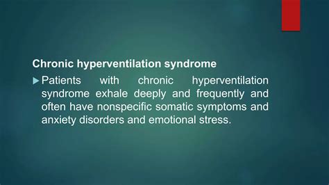 Hyperventilation Syndrome Ppt