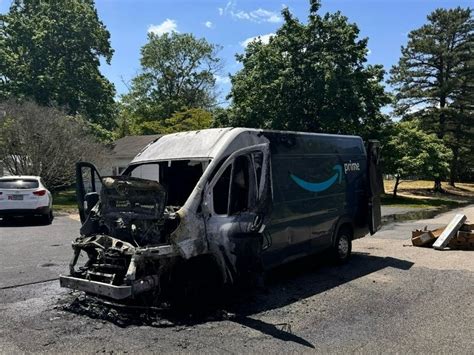 Amazon Van Goes Up In Flames On Manchester Street Manchester Nj Patch