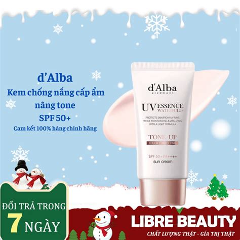 Kem chống nắng d Alba nâng tông da Waterfull Tone up Sun Cream SPF 50