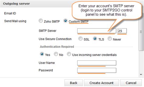 Setting Up Zoho Crm With Smtp Go