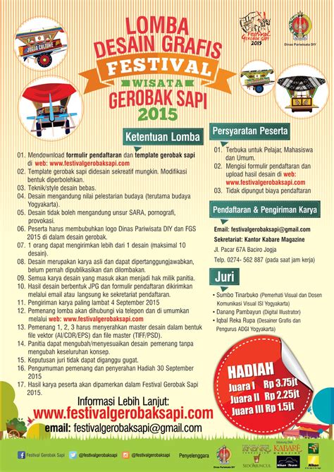 Festival Gerobak Sapi Lomba Desain Grafis Fgs 2015