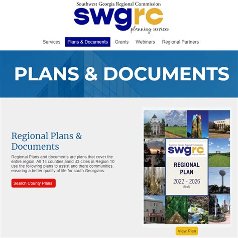 Regional Plans And Documents