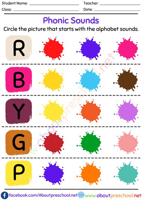 Free Phonics Sounds Worksheets 10 About Preschool