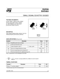 Bar Stmicroelectronics Small Signal Schottky Diodes Chipfind