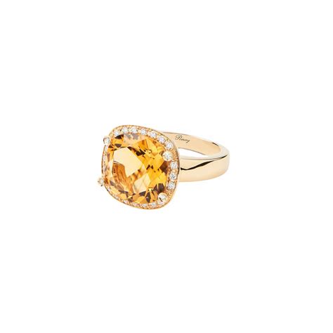 Achat Bague Poiray Filles Antik En Or Jaune Et Citrine