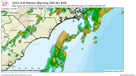 Nws Alerts For Anyone On Twitter Ilm Issues Marine Warning Wind