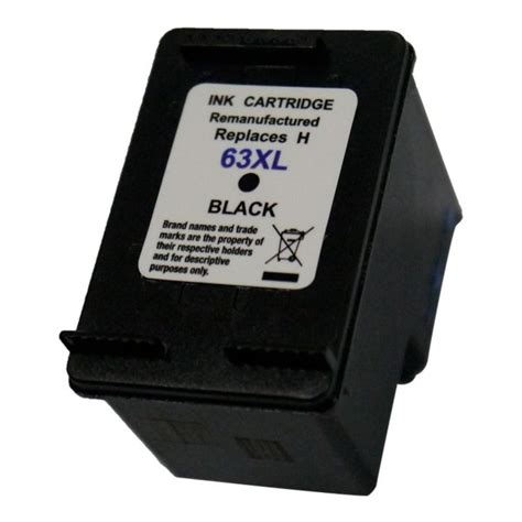 HP 63XL Black Remanufactured Ink Cartridge (F6U62AN) High Yield | Encre ...