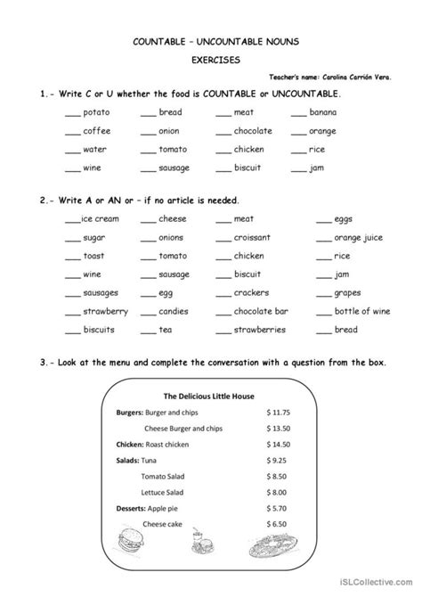 Countable Uncountable English Esl Worksheets Pdf Doc 33072 Hot Sex