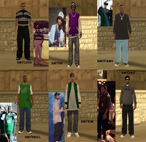 GTA San Andreas LQ Skins For SAMP Mod - GTAinside.com