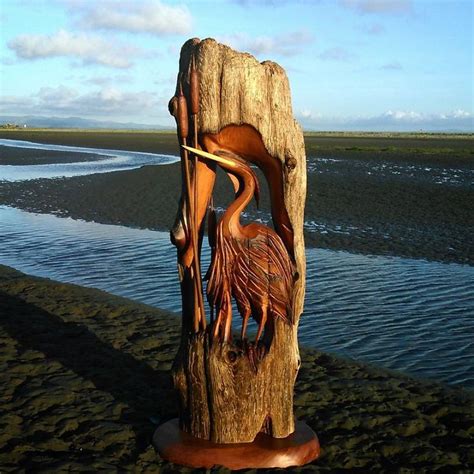 30 Amazing Wood Sculptures Made From The Pieces Found On Beaches