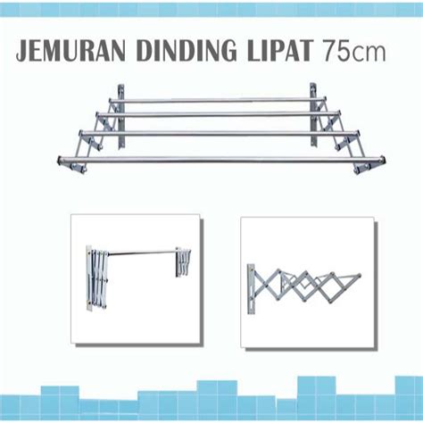 Jual Jemuran Dinding Lipat Cm Cm Cm Shopee Indonesia