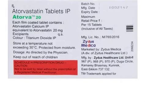 Atorva Atorvastatin Mg Tablets At Rs Box Xtor In Nagpur Id