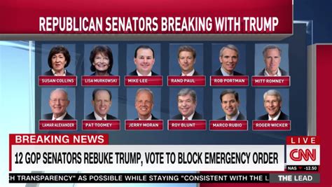 See The Defector Boards Showcasing 12 Gop Senators Who Voted Against